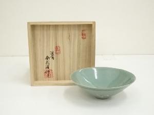 金福漢造　高麗青磁茶碗（共箱）
